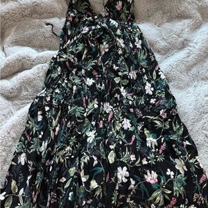 Kate Spade Black Floral Cover Up Dress